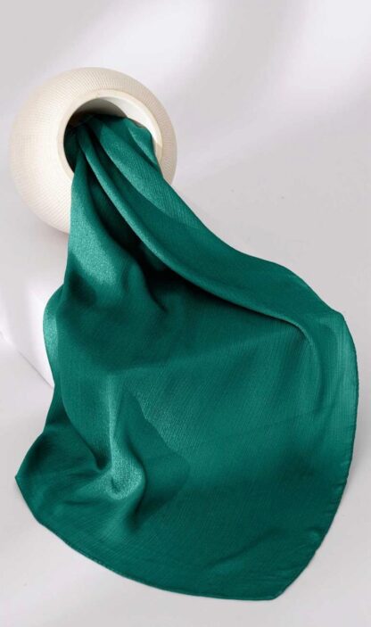 Silk Hijab-Bottle Green