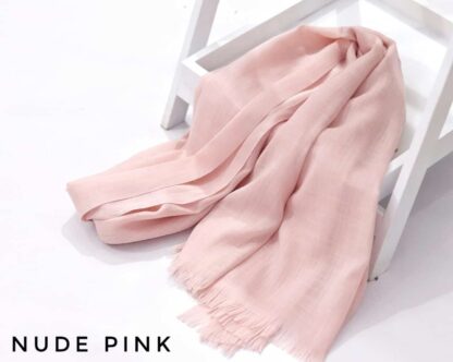 Turkish Lawn Hijab-Nude Pink