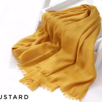 Turkish Lawn Hijab-Mustard