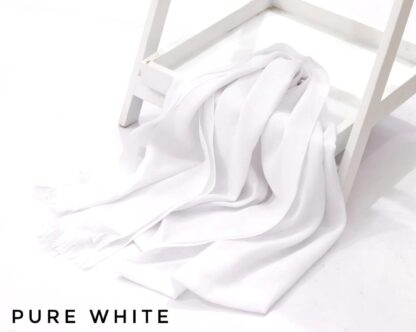 Turkish Lawn Hijab-White