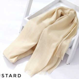 Turkish Lawn Hijab-Custard