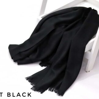 Turkish Lawn Hijab-Jet Black