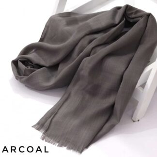 Turkish Lawn Hijab-Charcoal