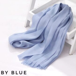 Turkish Lawn Hijab-Baby Blue