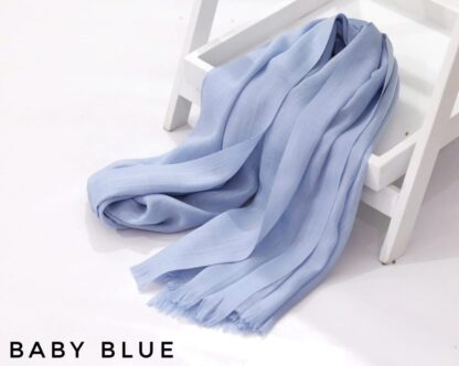 Turkish Lawn Hijab-Baby Blue