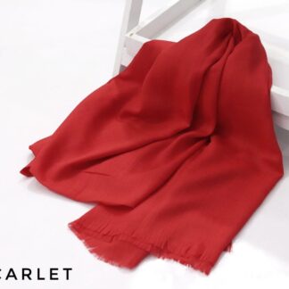 Turkish Lawn Hijab-Scarlet