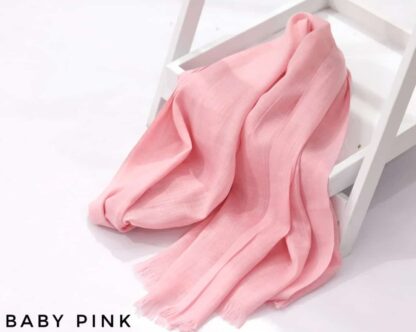 Turkish Lawn Hijab-Baby Pink