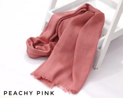 Turkish Lawn Hijab-Peachy Pink