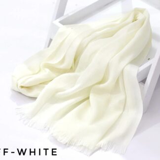 Turkish Lawn Hijab-Off White