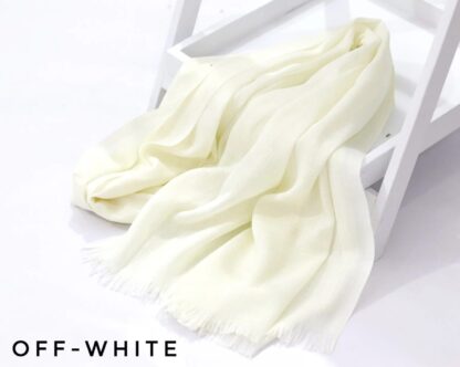 Turkish Lawn Hijab-Off White