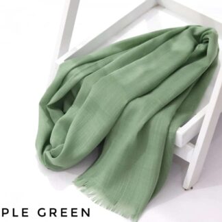 Turkish Lawn Hijab-Apple Green