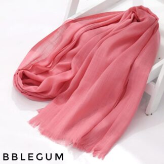 Turkish Lawn Hijab-Bubble Gum