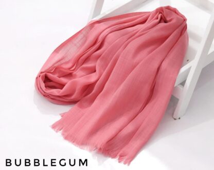 Turkish Lawn Hijab-Bubble Gum