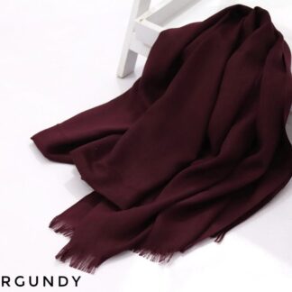 Turkish Lawn Hijab-Burgundy