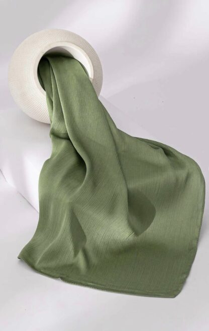 Silk Hijab-Olive Green