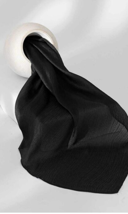 Silk Hijab-Jet Black