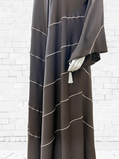 Brown Luxe Abaya - Image 3