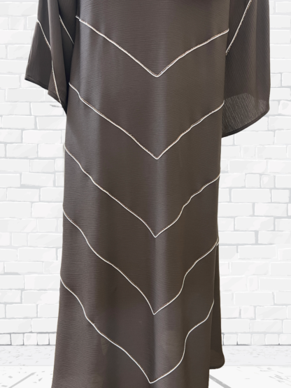 Brown Luxe Abaya - Image 5