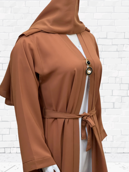 Caramel Drape Abaya - Image 2