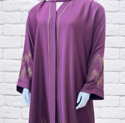 Luxuria Plum Abaya - Image 2
